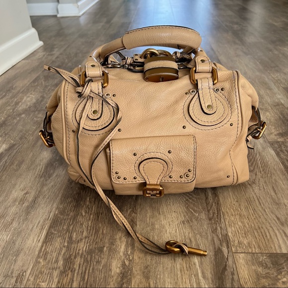 Chloe Calfskin Medium Paddington Satchel Beige - Picture 5 of 15